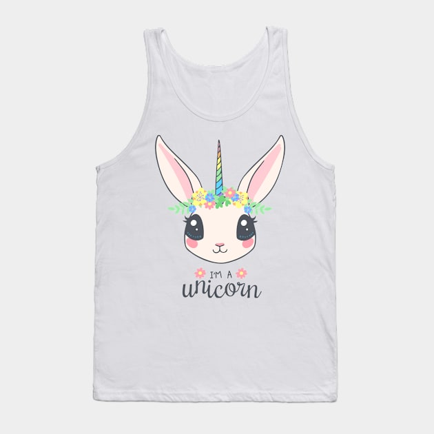 I'm a unicorn bunny Tank Top by Ch4rg3r